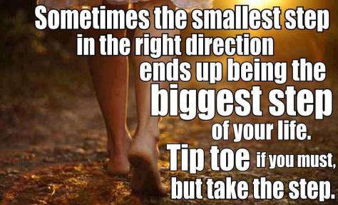 Taking small steps